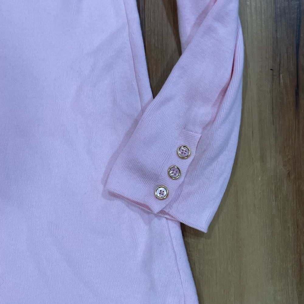 Talbots Light Pink Knit Blouse - Picture 2 of 5